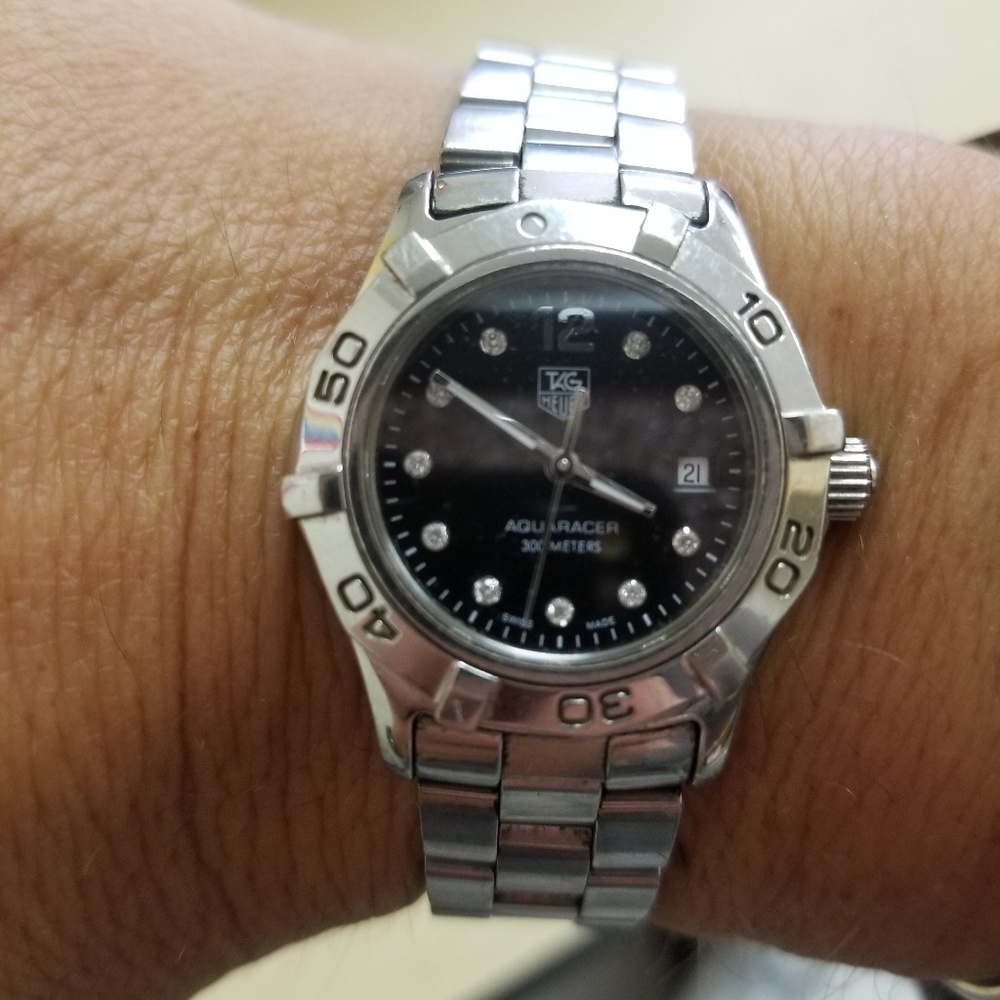 Tag Heuer women watch with diamonds